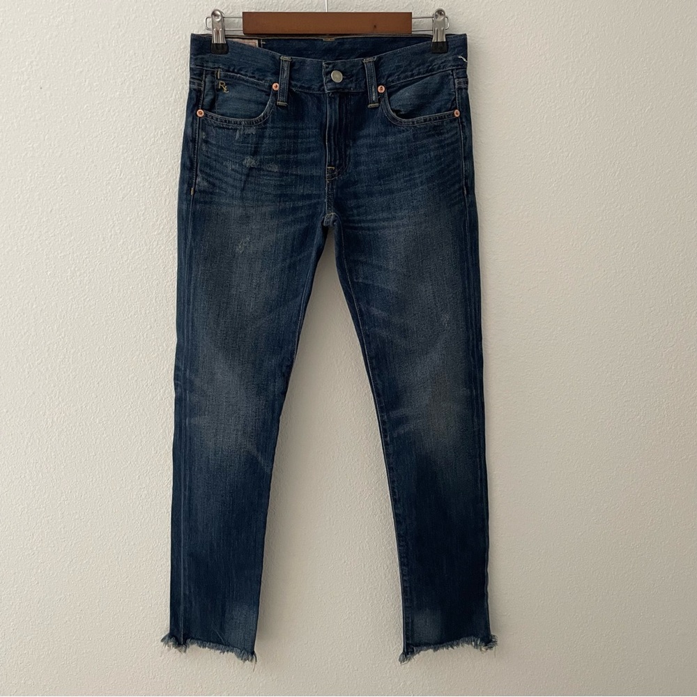 Polo Ralph Lauren Jeans Womens 25 Blue Denim Astor Slim Boyfriend Distressed Y2K